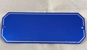 RECHTECKIGES SCHILD AUS ALUMINIUM GEFORMT BUNT-SCHMUCK OTTAVIANI-ROM - Bild 1 von 1