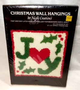 New Latch Hook Christmas Wall Hanging Joy Complete Sealed - Picture 1 of 4