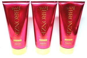3x~MY~BRONZE~BRONZER~INSTANT~SUNLESS TANNER~MEDIUM DARK~SELF-TANNING~LOTION~LOT - Picture 1 of 2