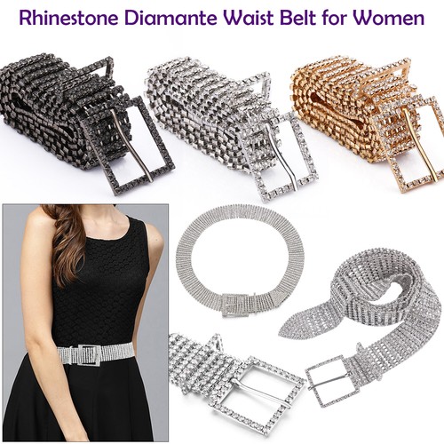 Cintura Ciondolo Donna Argento 5 8 10 Fila Diamante Strass Borchie Donna