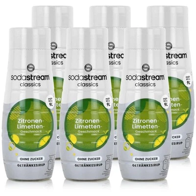 SodaStream Getränke-Sirup ohne Zucker Zitronen-Limetten 440ml (6er Pack) - Bild 1 von 4