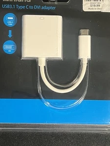 Brand New USB C To DVI Adapter For Your New PC To Old Monitor Display - Picture 1 of 3