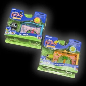 Littlest Pet Shop PET NOOK 356 Pigeon 350 Turtle * New Sealed Authentic LPS VHTF - Picture 1 of 13