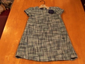 Janie and Jack Sweet Sophistication Tweed Dress with Rosette- Sz. 4 - Picture 1 of 3