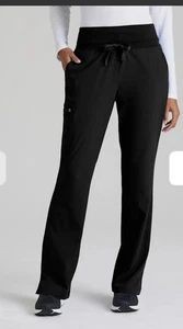 Barco One Scrub Pants Strickbund Mid Rise Straight Damen 2XL SCHWARZ NEU - Bild 1 von 13