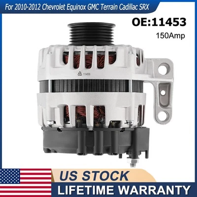 Alternator OEM 11453 for Chevrolet Equinox 2010-2012 GMC Terrain V6 3.0L 150Amp - Image 1 of 4