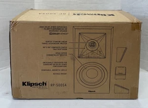 Klipsch Ref Premiere RP-500SA pair Dolby Atmos elevation speakers Ebony - Picture 1 of 5