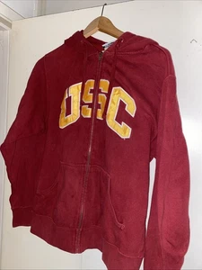 Sudadera con Capucha Universitaria Bordada Troyanos del Sur de California Y2k USC Campus M Ncaa De Colección - Imagen 1 de 7