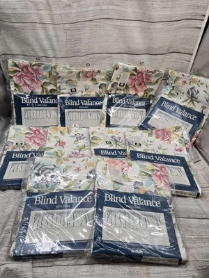 Pier 1 Amherst Blind Valance 14 X 74 #7552. 10 Total. Floral. Cottage.  - Image 1 of 4