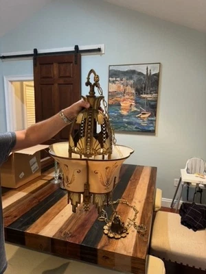 Art Deco RARO Beardslee Five Hump accesorio colgante deslizamiento Foto 1 de 4