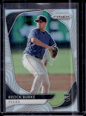 2020 Prizm Brock Burke RC Silver Rookie #195 Rangers - Image 1 of 2