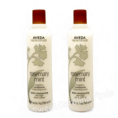 Lot of 2 Aveda Rosemary Mint Weightless Conditioner 8.5oz/250ml Each New - Image 1 of 4
