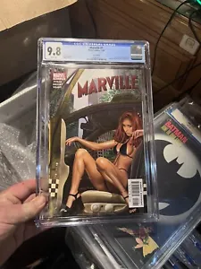 Marville 1 cgc 9.8 Marvel 2002 SEXY Greg Horn cover Bikini FOIL edition WHITE pg - Picture 1 of 2