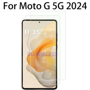 2 Pack For Motorola MOTO G 5G 2024 Premium Tempered Glass Screen Protector - Picture 1 of 7