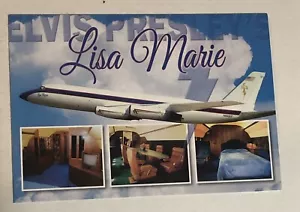 Elvis Presley Postkarte Elvis Lisa Marie Flugzeug 4 Bilder in einem - Bild 1 von 2