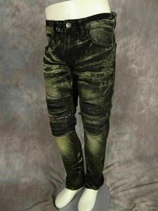 olive green biker jeans