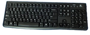Logitech K120 USB Keyboard for PC and wired Mouse- Black - Picture 1 of 5