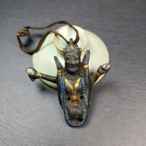 Acient Tibetan Buddhist Statue,Shangpakagyu White Dakini Khechari,Kachod Karmo - Picture 1 of 10