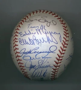 2003 Cleveland Indians Autographed Team Baseball BALL (25) Autographs - Picture 1 of 5