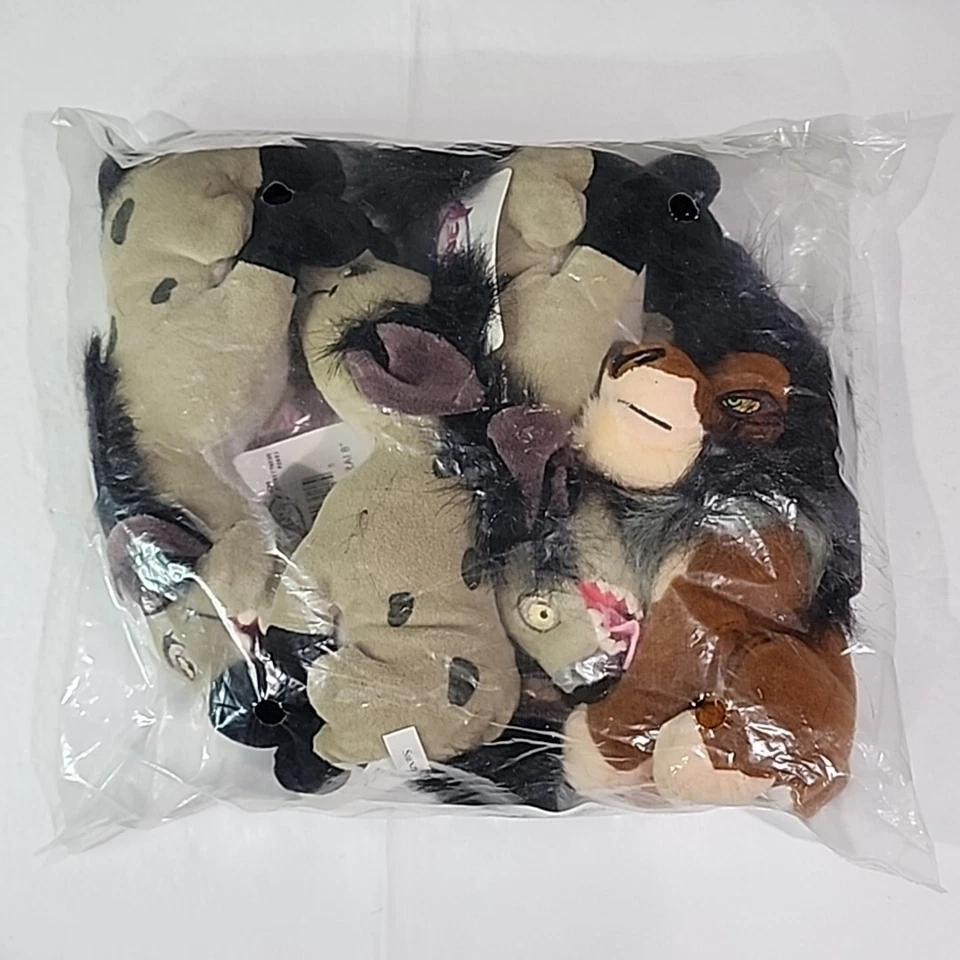 Disney 3 Hyenas Ed Shenzi Banzai Retired The Lion King Bean Bag Plush 9"