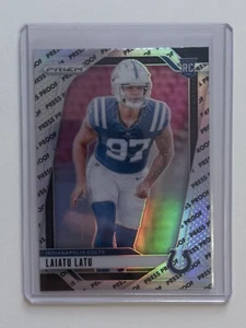 2024 Prizm Laiatu Latu Rookie Press Proof SSP Colts RC #366 - Picture 1 of 2