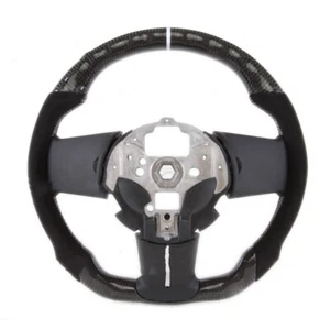 Steering Wheel For Ford Mustang GT Steering Wheel Suede Carbon Fiber - Picture 1 of 5