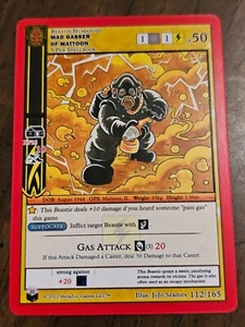 MAD GASSER OF MATTOON 112/165 Metazoo CCG - Picture 1 of 2