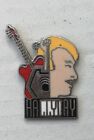 Pin's N° 1 Johnny Hallyday Émail Grand Feu Gros Plan Guitare 2,3 Cm X 1,7 Cm