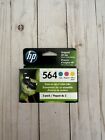 NEW Genuine HP 564 Cyan Magenta Yellow 3-Pack Color Ink Cartridge Wow Fast Ship