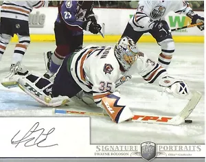 2006-07 BAP PORTRAITS - DWAYNE ROLOSON 8 X 10 AUTOGRAPHED PHOTO - Picture 1 of 1