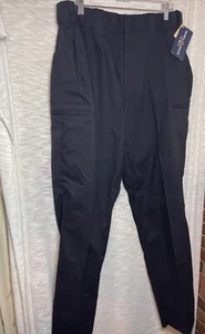 NUEVOS PANTALONES DE LANA DE POLIÉSTER CRUZ VOLADORA PARA HOMBRE 37600 LAPD AZUL MARINO 36 REG SIN DOBLADILLO - Imagen 1 de 12