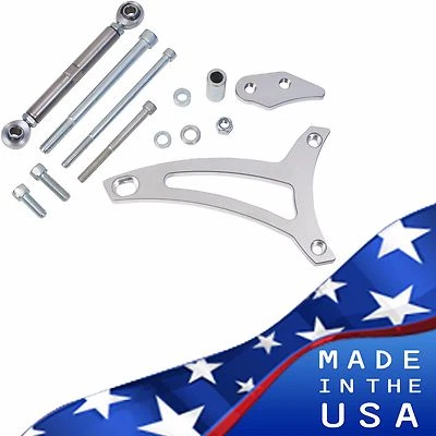 Ford 351W Alternator Bracket Billet Aluminum V-Belt 5.8L Windsor Mid Mount - Image 1 of 4