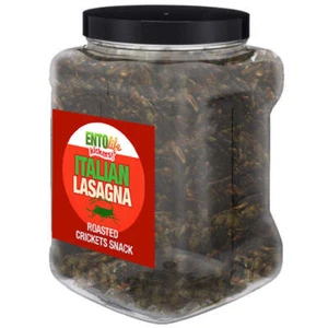 Snack de cricket con sabor a lasaña italiana - tamaño libra - Imagen 1 de 2