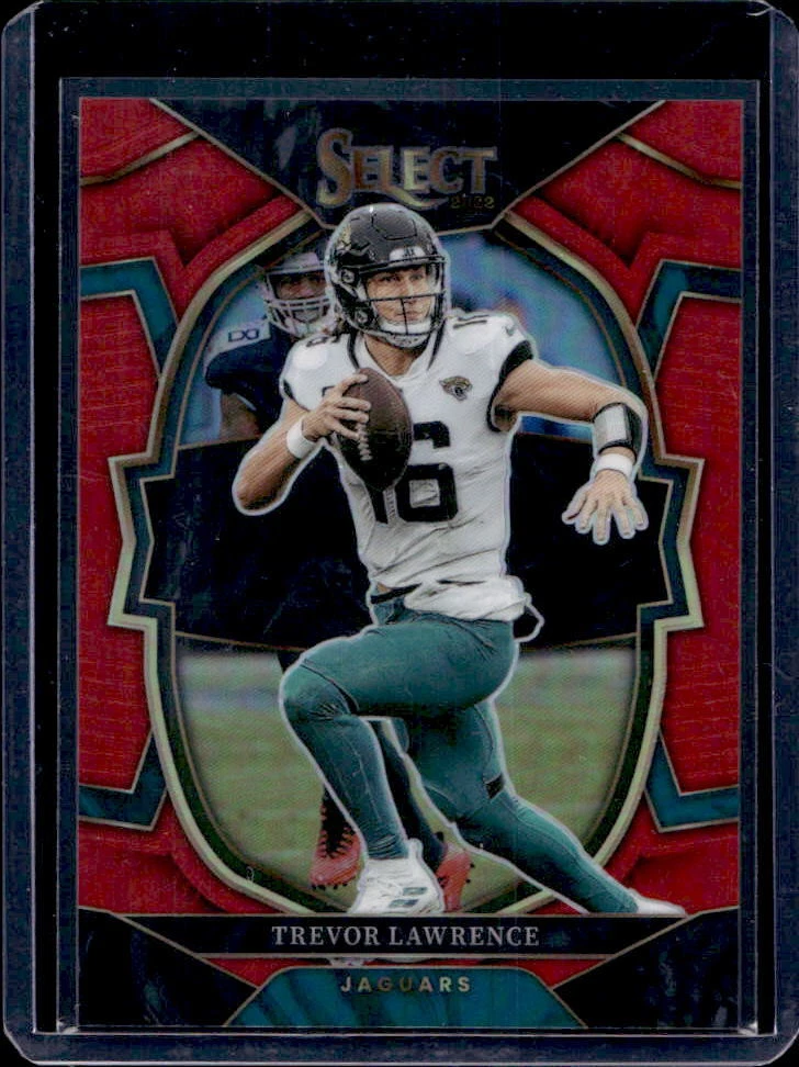 2022 Select Trevor Lawrence Concourse Red Prizm #13/99 Jaguars
