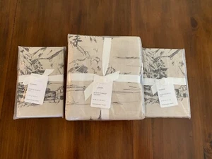 NEW Pottery Barn Rustic Forest FULL / QUEEN DUVET and 2 STANDARD SHAMS Stag Deer - Picture 1 of 3