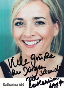 Autogramm Schauspieler | Katharina ABT | 2010er (Portrait Color) - Bild 1 von 1
