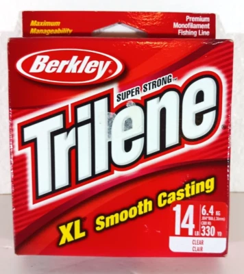 Berkley TRILENE Super Strong XL Smooth Casting FISHING LINE 14 lb 330yds Clear - Image 1 of 4