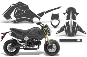 Dirt Bike Graphic Decals Stickers For Honda GROM 125 2013-2016 Carbon LOOK ALIKE - Picture 1 of 3