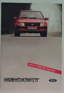 * CATÁLOGO PUBLICITARIO OFICIAL DE CONCESIONARIO DEL FORD ESCORT Y ESCORT XR3 - Imagen 1 de 3