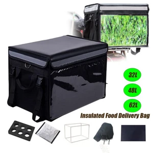 Insulated Food Delivery Pizza Bag with Support Frame Warm Cooler Bags for Food - Picture 1 of 15