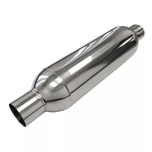 3.5" Inlet / Outlet Universal Turbine Muffler 26'' OAL 6'' Body Stainless Steel - Picture 1 of 5
