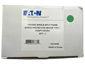 EATON CHSPT1MICRO Single phase surge protector NEW IN BOX with Paperwork - Picture 1 of 3