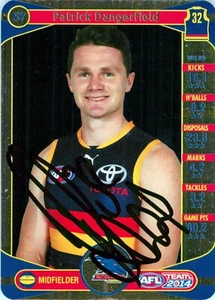 Signed 2014 Adelaide Crows AFL TeamCoach Silver Card - Patrick Dangerfield - Picture 1 of 3