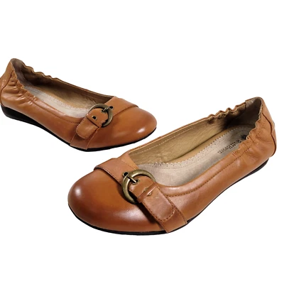 Ruff Hewn Womens Brown Leather Cassy Driving Mocs 7.5M - Image 1 of 4