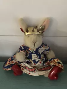 Vintage 1990 Hoppy Vanderhare Herzkönigin nordamerikanischer Bär Hase Kaninchen - Bild 1 von 1