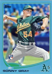 Actualización Topps 2013 Sonny Gray Walmart Blue Rookie Athletics #US277 CANTIDAD disponible - Imagen 1 de 1