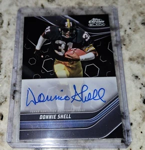 Autógrafo Topps Compuesto Donnie Shell 2023 Cromo Negro #TCBA-DSH Steelers Pitt - Imagen 1 de 3