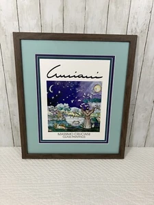 Massimo Cruciani Glasgemälde gerahmt Ausstellung Poster Kunst Natur Tiere 20x23 - Bild 1 von 11
