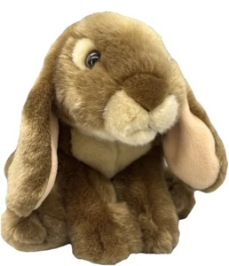 1999 Animal Alley Toys R Us Lop Ear Rabbit Plush Stuffed Bunny Weighted Brown - Picture 1 of 10
