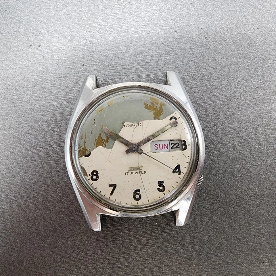 Seiko DX MACV-SOG Watch Men 36mm White Dial Silver Tone Daydate 6106-8219 Runs - Image 1 of 4